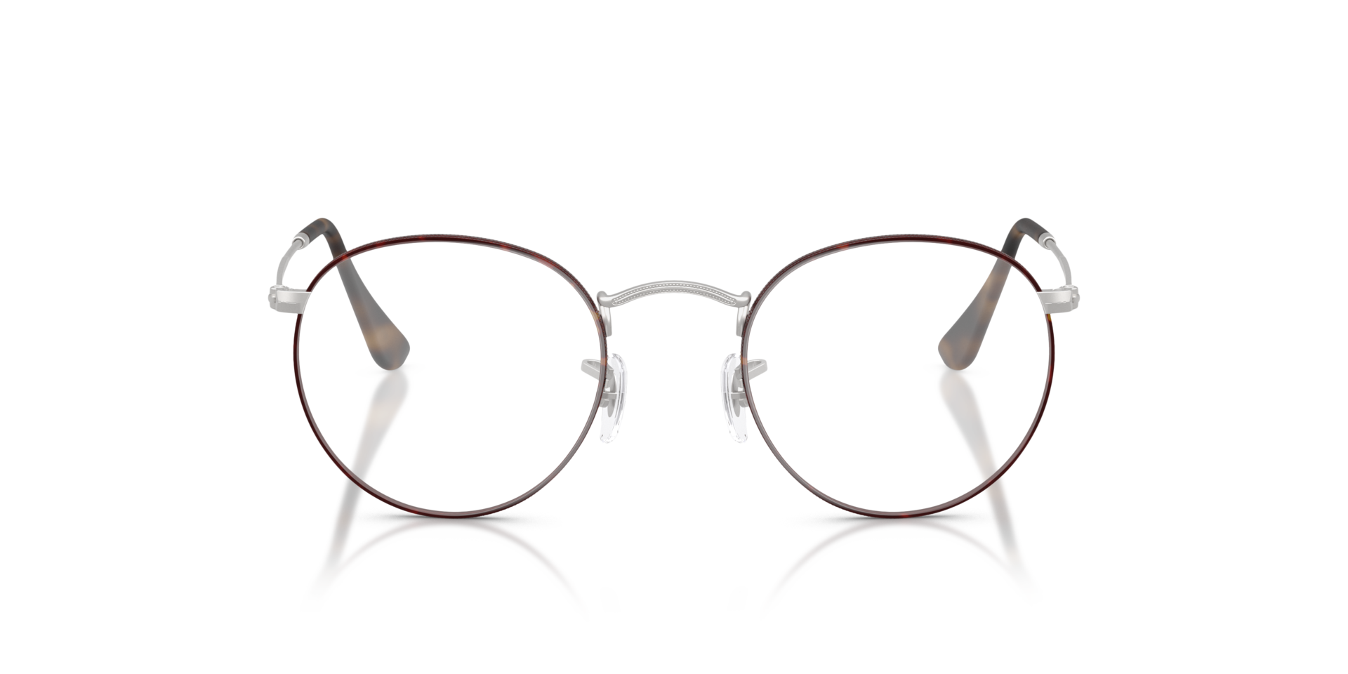RB3447V Matte Havana On Matte Silver MetalEyeglass Frames for Glasses Direct, Front View