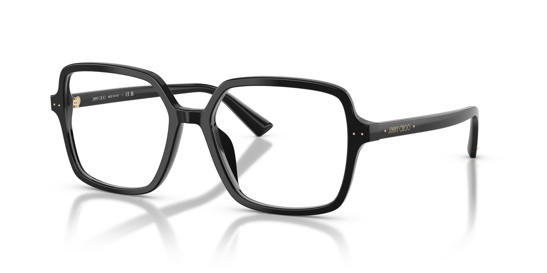 JC3046U Black AcetateEyeglass Frames for Glasses Direct, Angle View