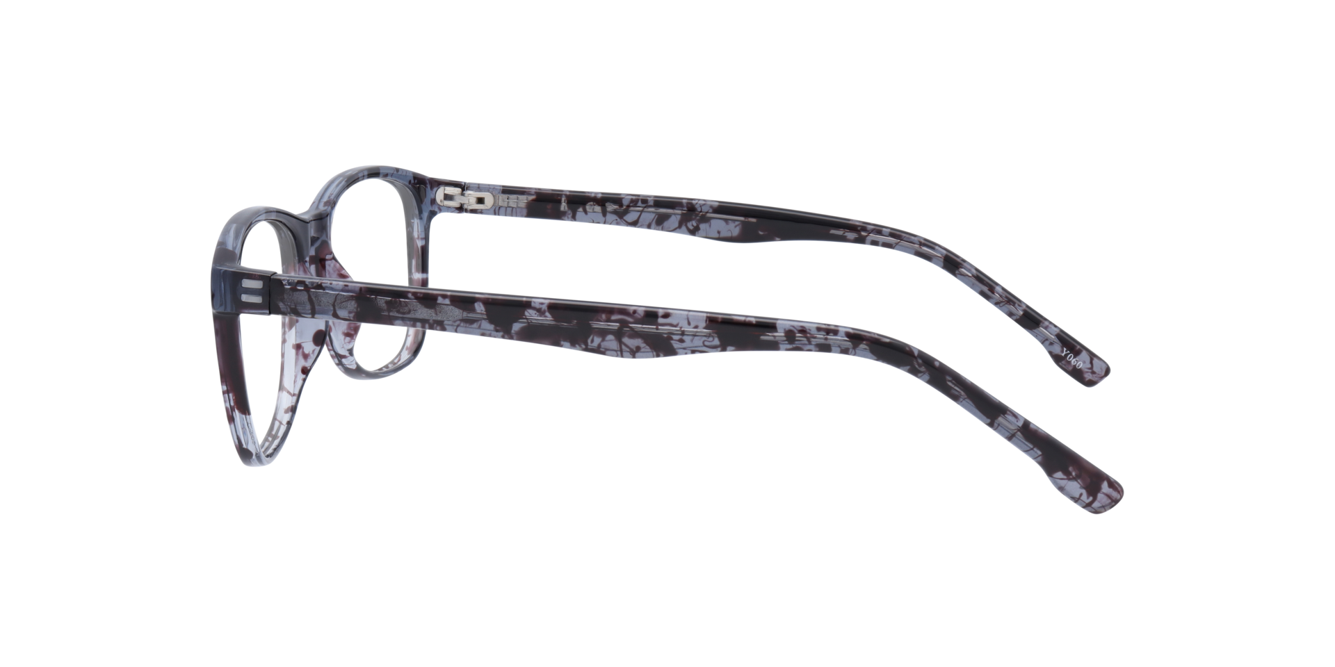 Drew Grey & Blue Havana PlasticEyeglass Frames for Glasses Direct, Side View