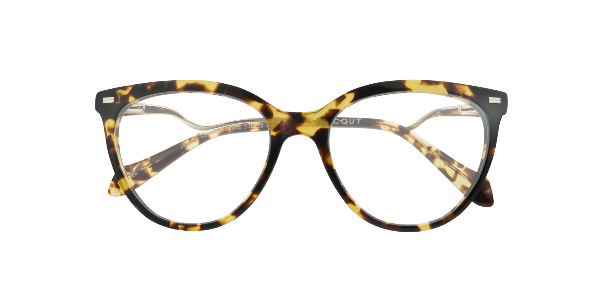 Jessica Spotty Havana AcetateEyeglass Frames for Glasses Direct, Closed View