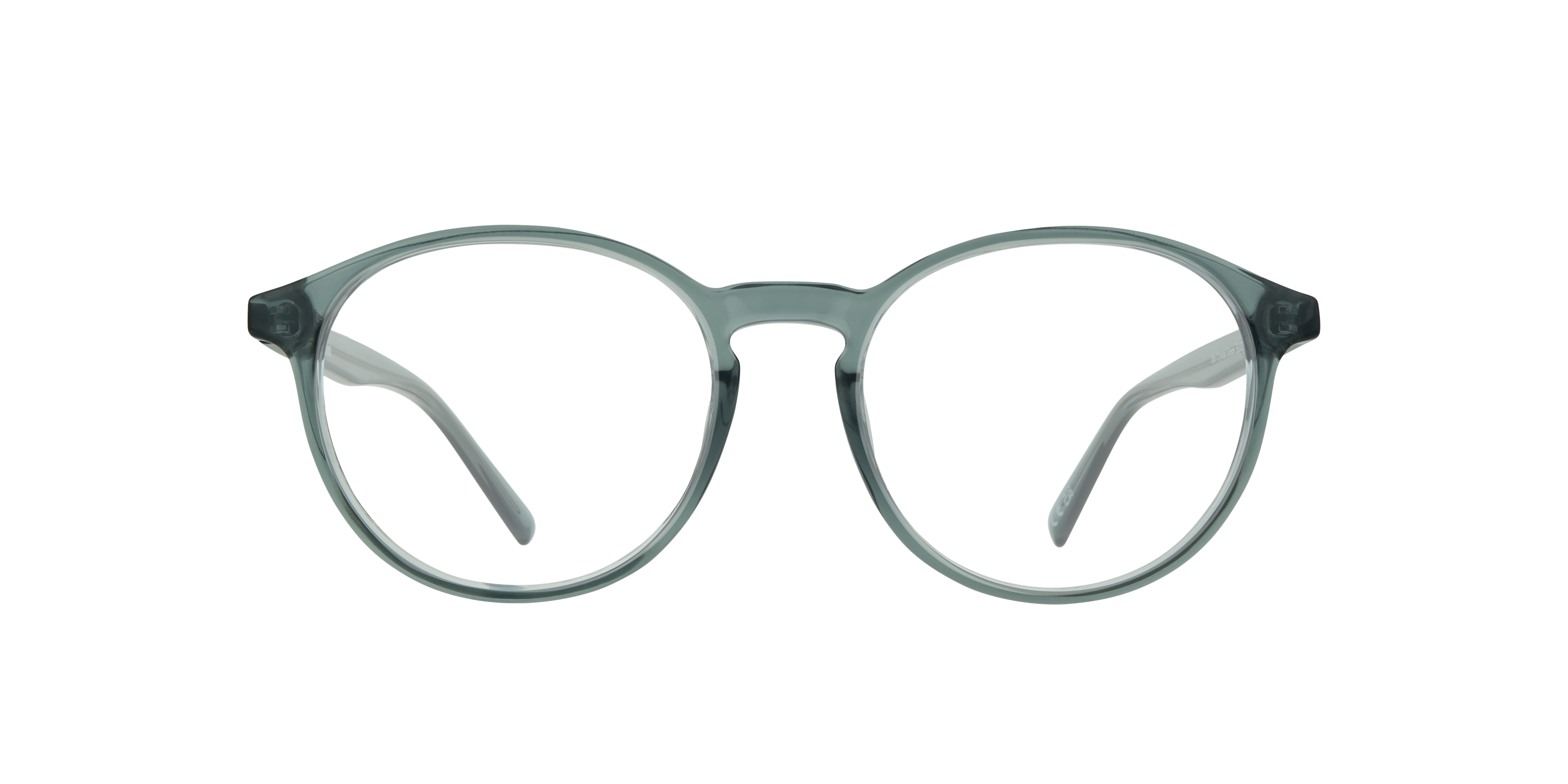 Joe Crystal Green PlasticSunglass Frames for Glasses Direct, Front View