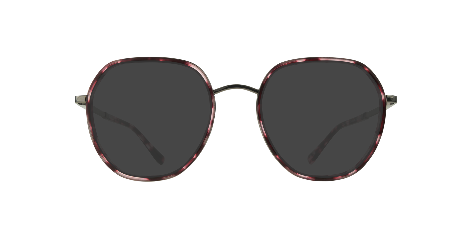 Lina Purple & Gunmetal MetalEyeglass Frames for Glasses Direct, with Tinted Lenses
