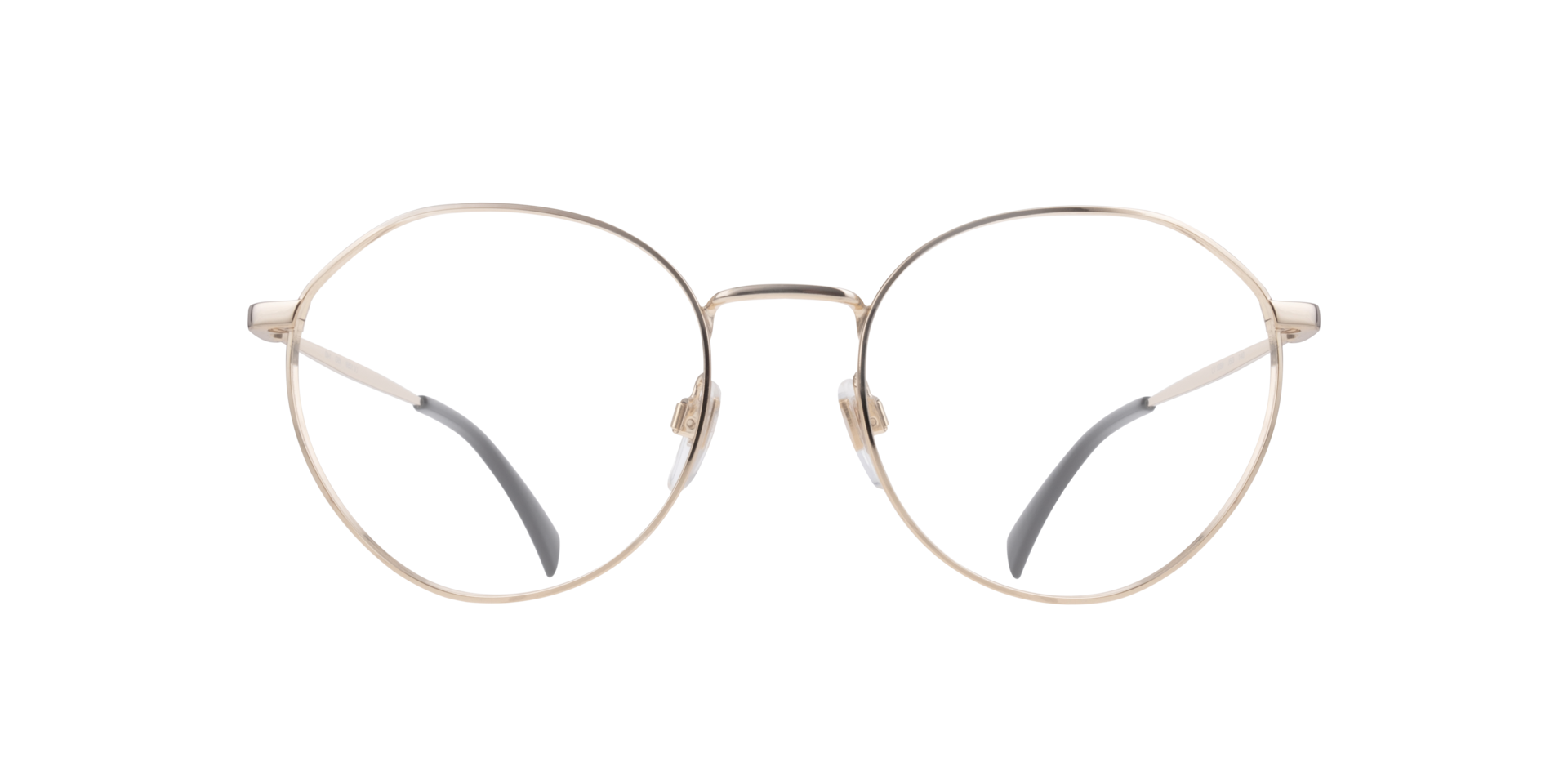 LV 1059 Gold MetalEyeglass Frames for Glasses Direct, Front View