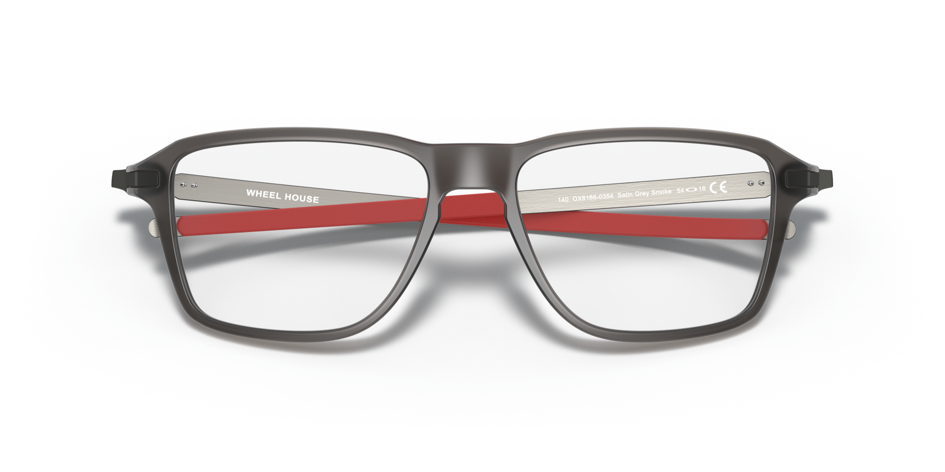 Wheel House Satin Grey Smoke PlasticEyeglass Frames for Glasses Direct, Closed View