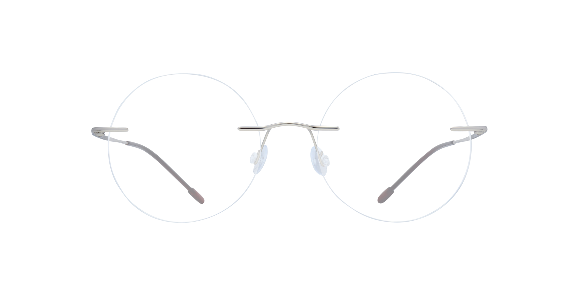 Halo Silver TitaniumEyeglass Frames for Glasses Direct, Front View