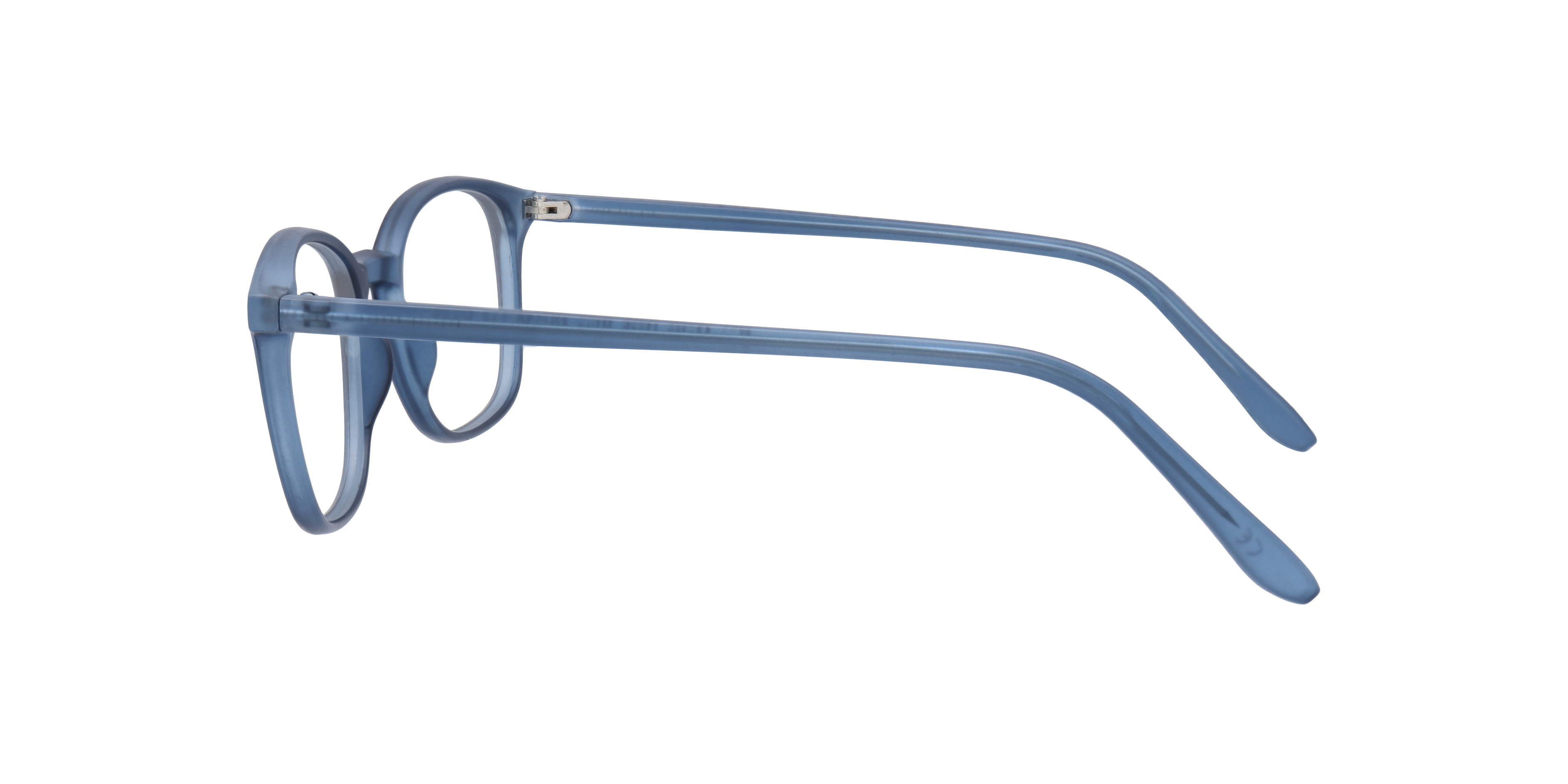 Dax Matte Dark Blue PlasticSunglass Frames for Glasses Direct, Side View