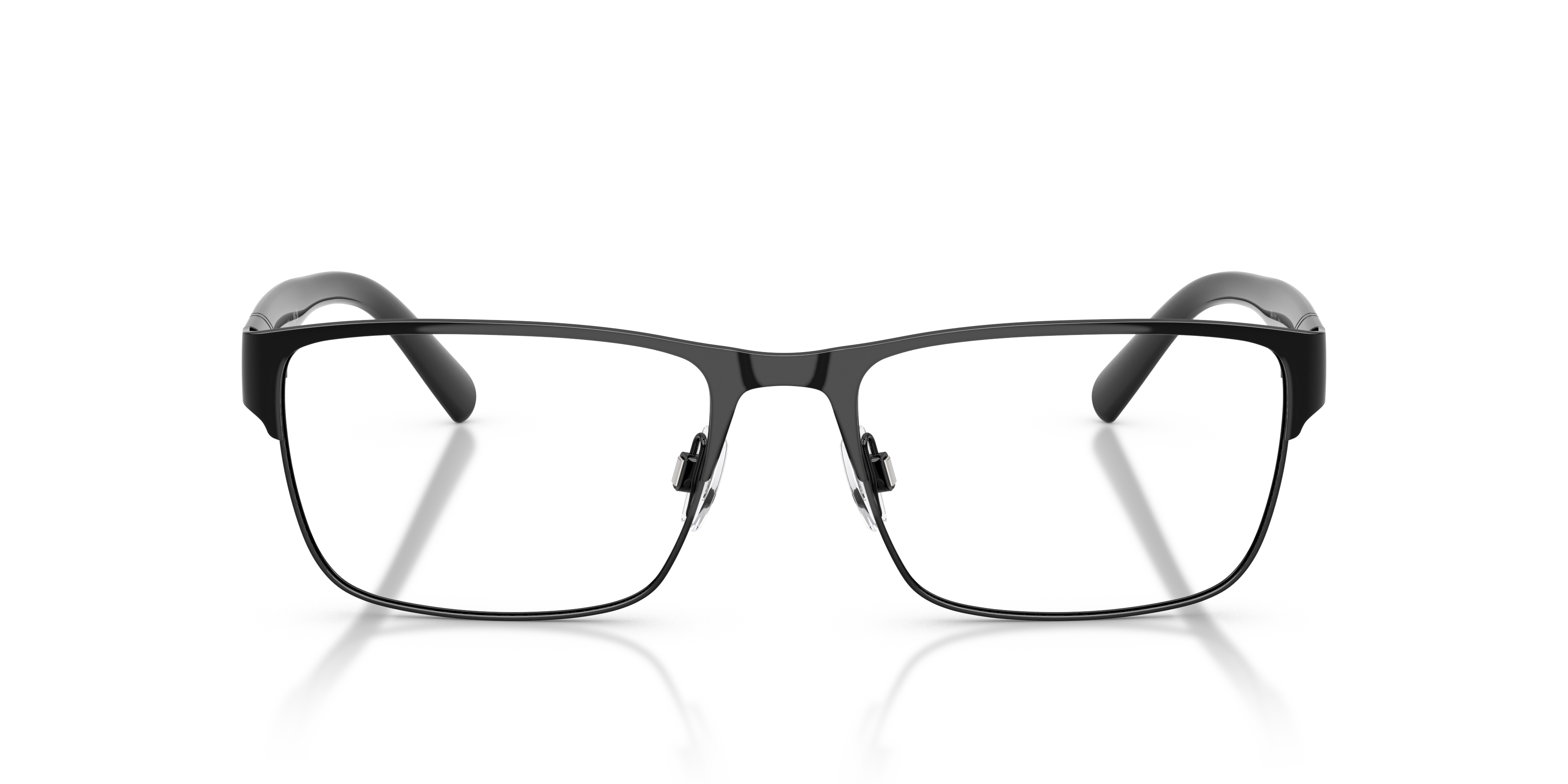 PH1175 Shiny Black MetalEyeglass Frames for Glasses Direct, Front View