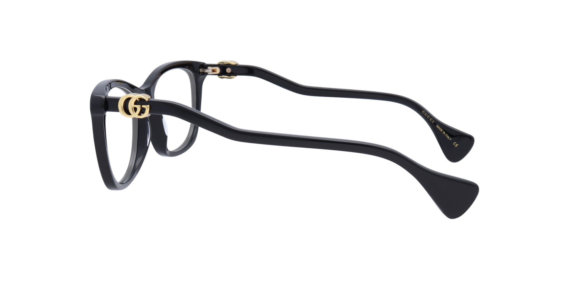 GG1012O Black AcetateEyeglass Frames for Glasses Direct, Side View