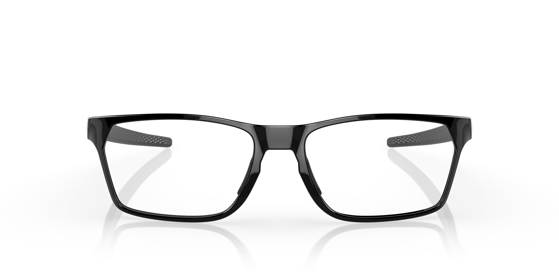Hex Jector Black Ink PlasticEyeglass Frames for Glasses Direct, Front View