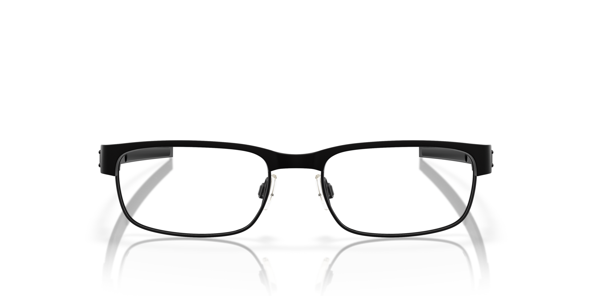 Metal Plate™ Matte Black TitaniumEyeglass Frames for Glasses Direct, Front View