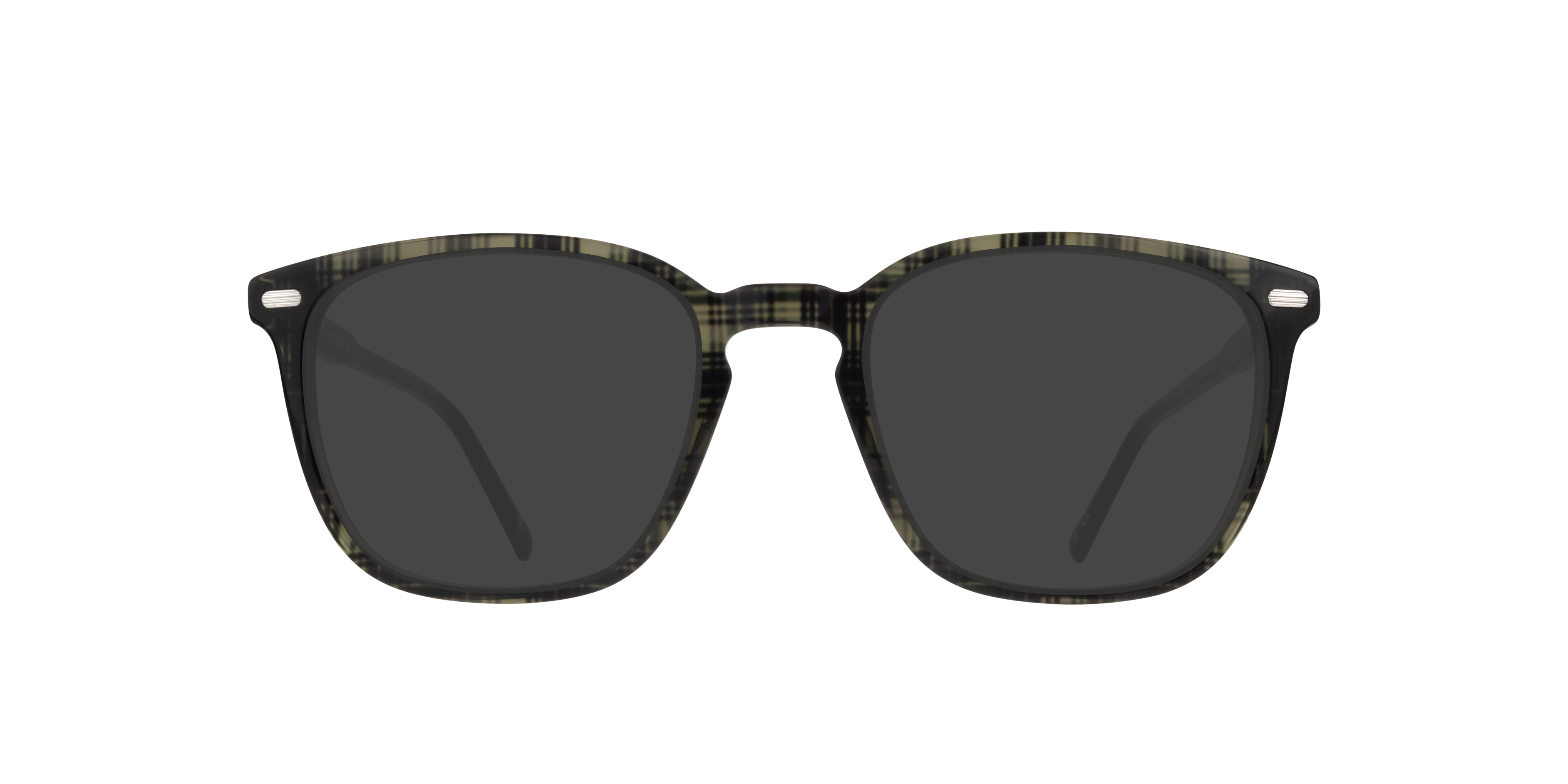 Harlesden Crystal Green Tartan AcetateEyeglass Frames for Glasses Direct, with Tinted Lenses