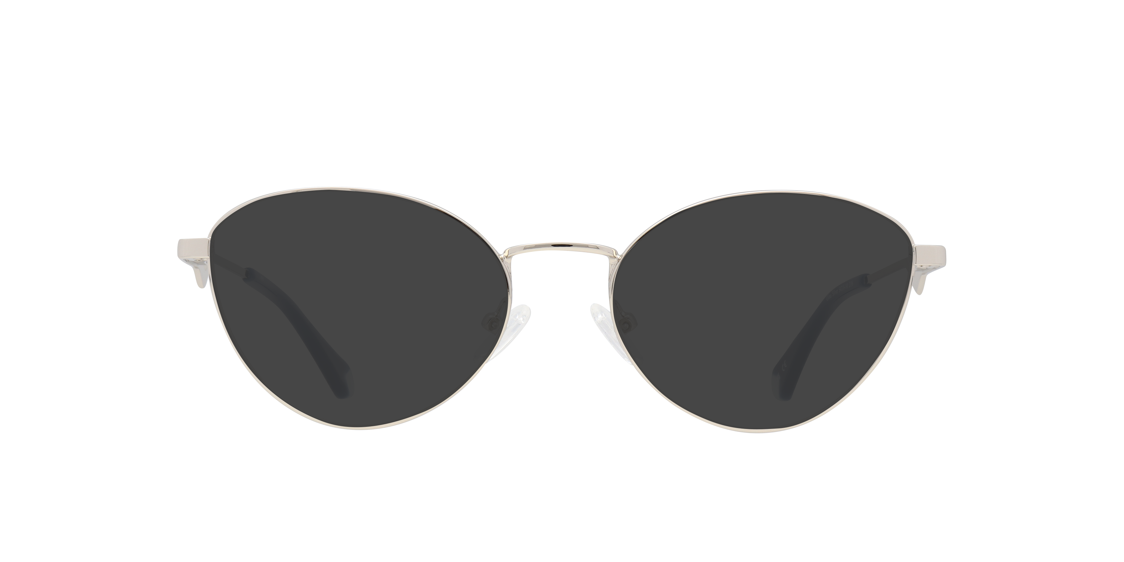 Gina Silver MetalSunglass Frames for Glasses Direct, with Tinted Lenses