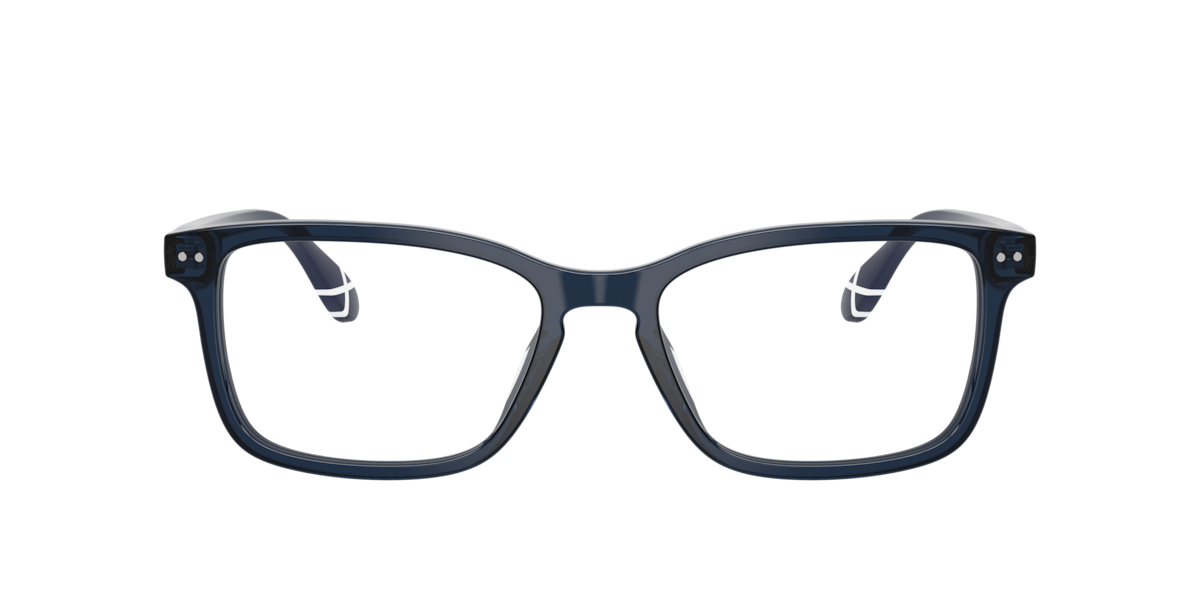 Polo Ralph Lauren Men's Shiny Transparent Blue Pillow Acetate Eyeglasses Online - Full Rim - Ph2316u - Image 1