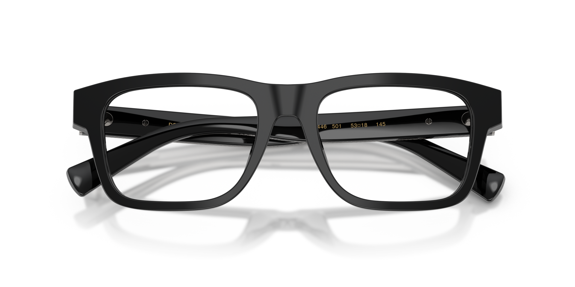 DG3446 Black AcetateEyeglass Frames for Glasses Direct, Closed View