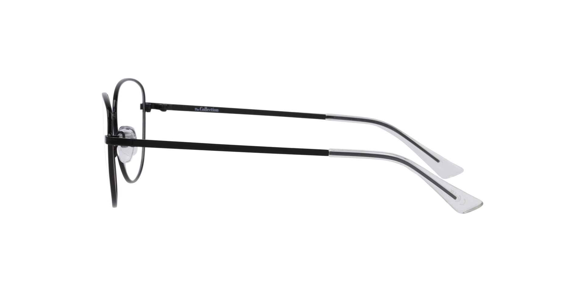 Maya Black MetalEyeglass Frames for Glasses Direct, Side View