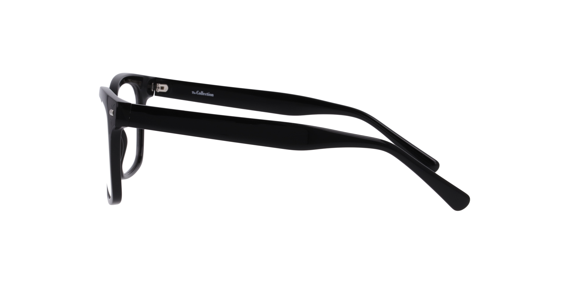 Mason Black PlasticEyeglass Frames for Glasses Direct, Side View