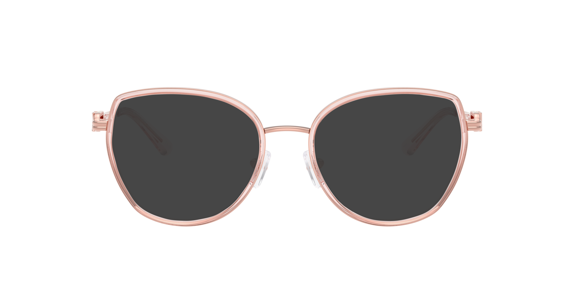 MK3101 Pink Transparent MetalEyeglass Frames for Glasses Direct, with Tinted Lenses