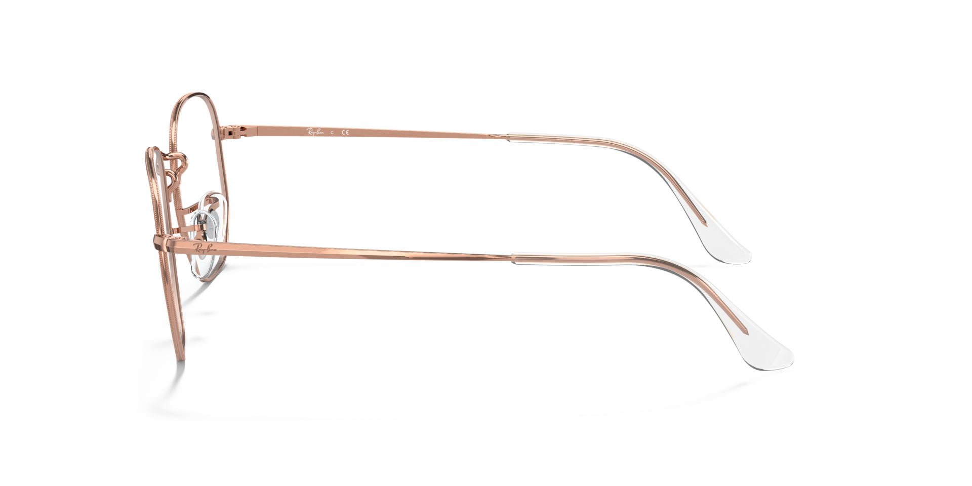 RB6448 Rose Gold MetalEyeglass Frames for Glasses Direct, Side View