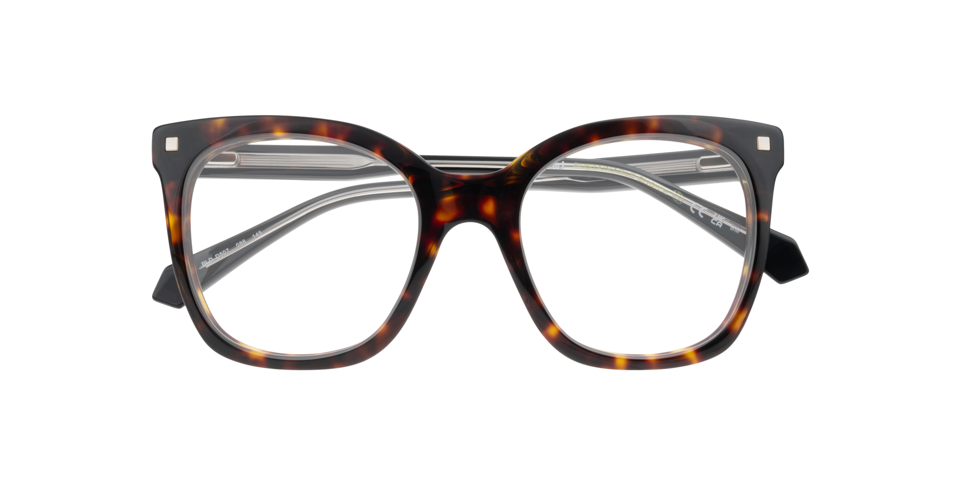 PLD D507 Tortoise AcetateEyeglass Frames for Glasses Direct, Closed View