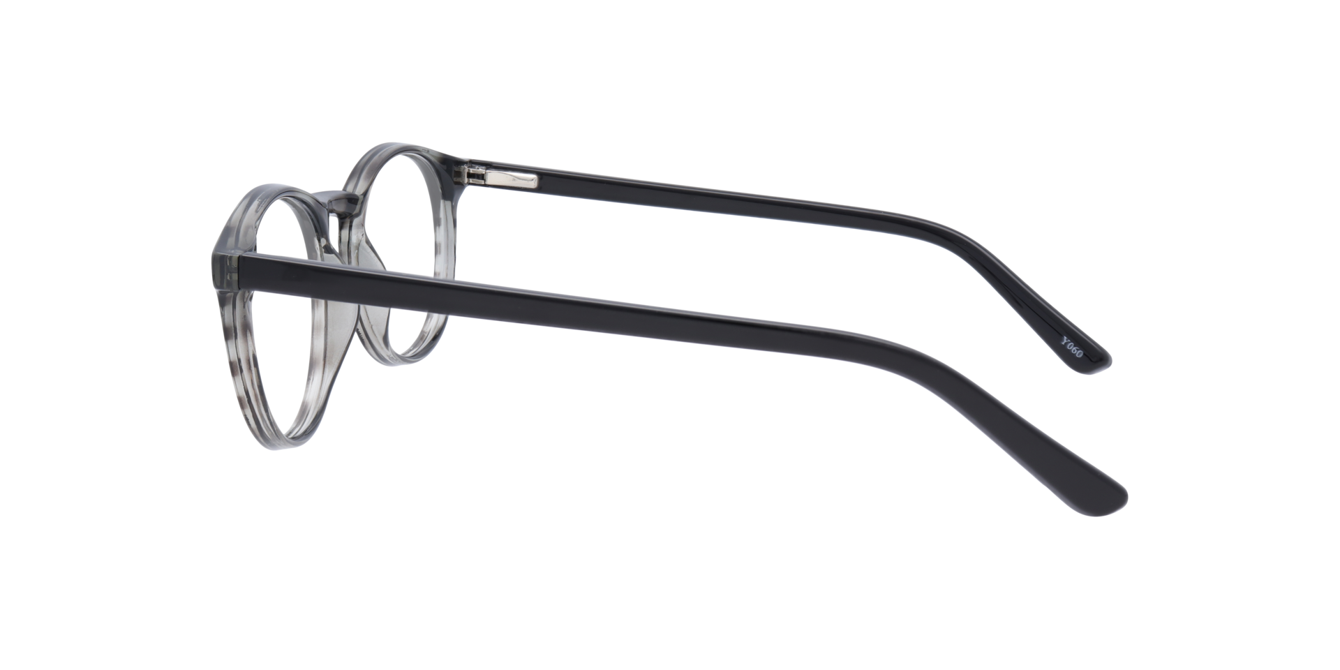 Deon Grey Horn PlasticEyeglass Frames for Glasses Direct, Side View