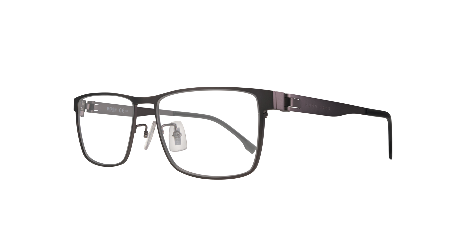 BOSS 1342/F Silver MetalEyeglass Frames for Glasses Direct, Angle View