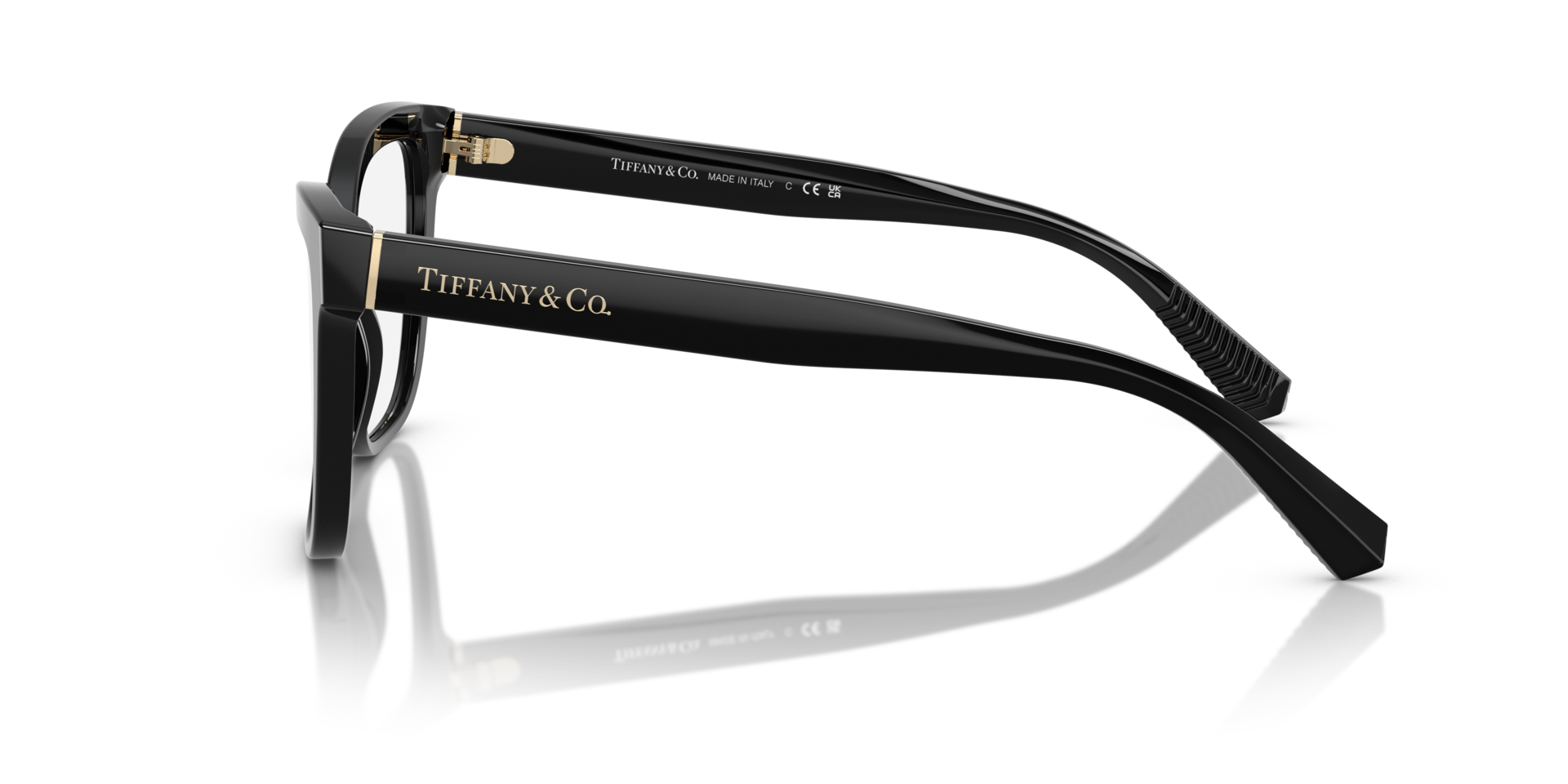 TF2260 Black AcetateEyeglass Frames for Glasses Direct, Side View