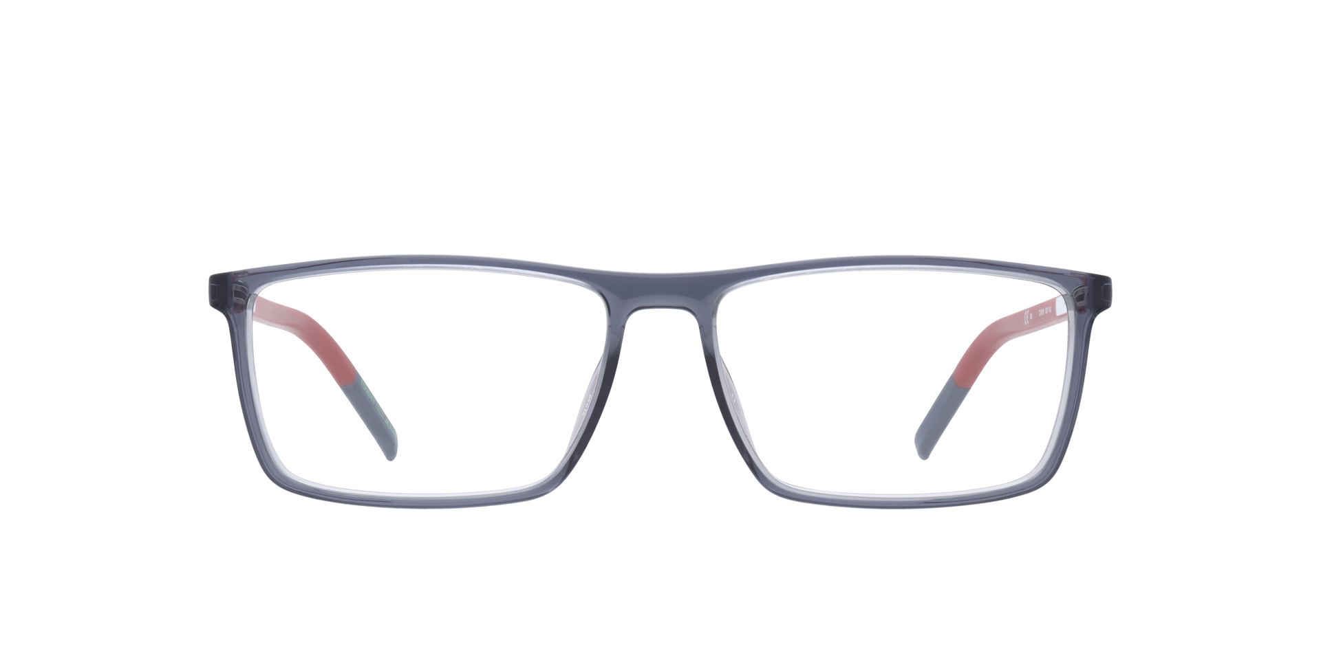 TJ 0019 Grey PlasticEyeglass Frames for Glasses Direct, Front View