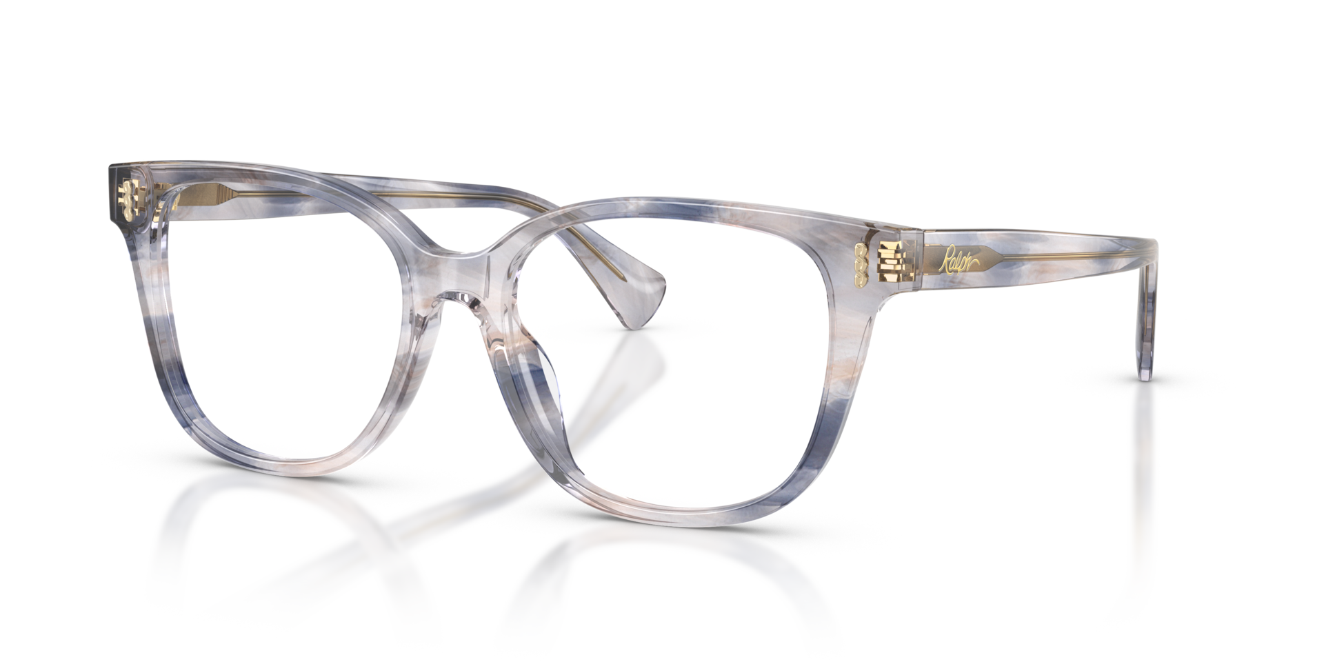 RA7196U Grey Havana AcetateEyeglass Frames for Glasses Direct, Angle View