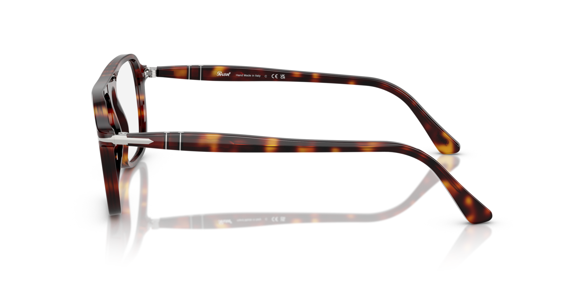 PO3359V Havana AcetateEyeglass Frames for Glasses Direct, Side View