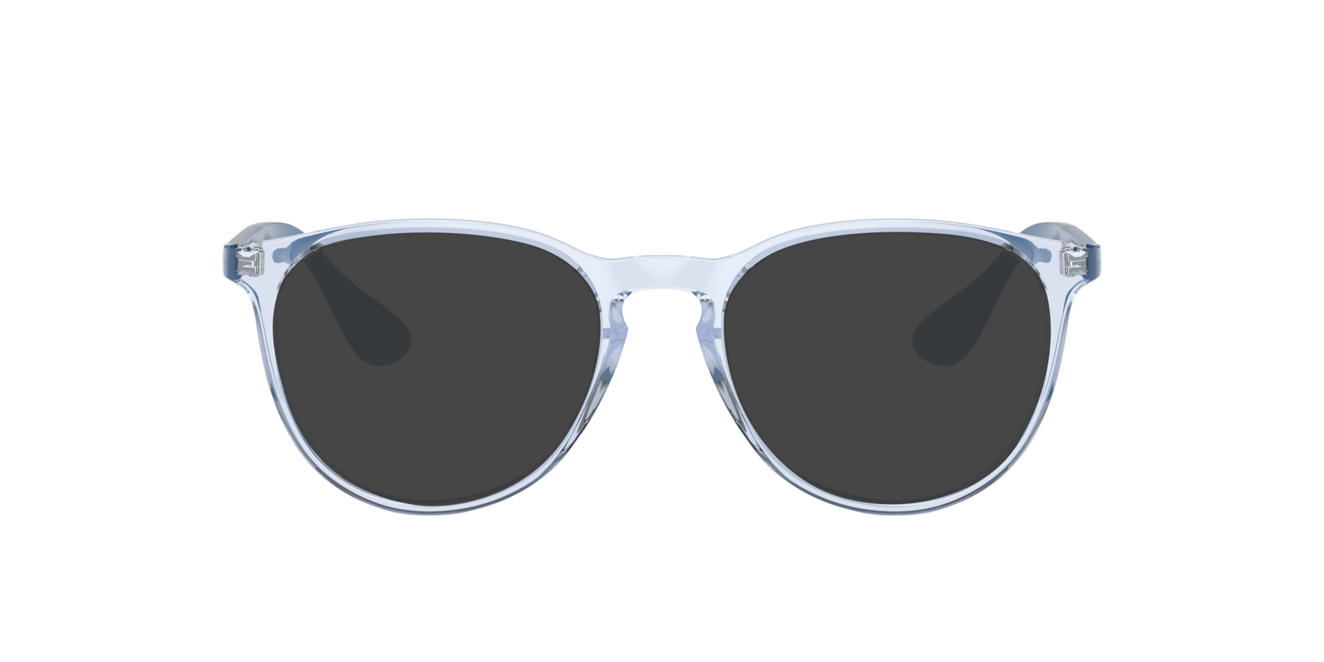 Erika Optics Transparent Light Blue PlasticEyeglass Frames for Glasses Direct, with Tinted Lenses