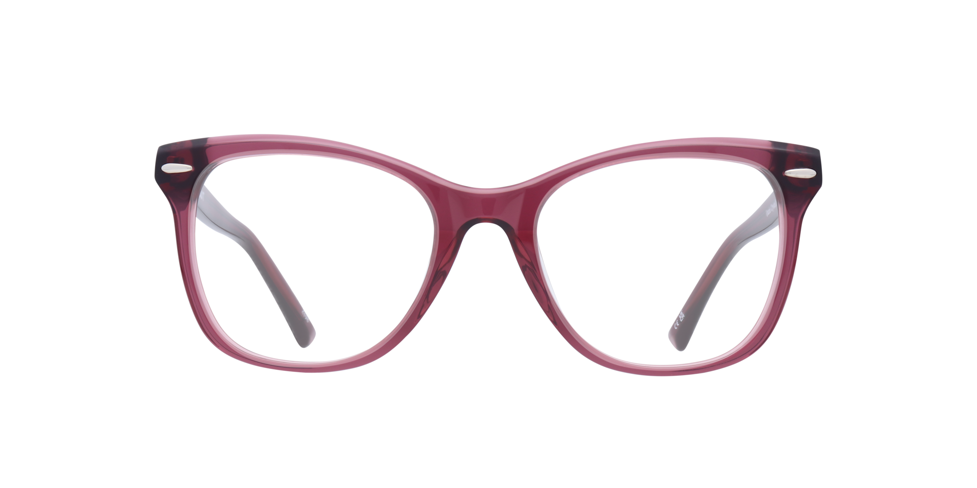 Grazia Crystal Pink AcetateEyeglass Frames for Glasses Direct, Front View