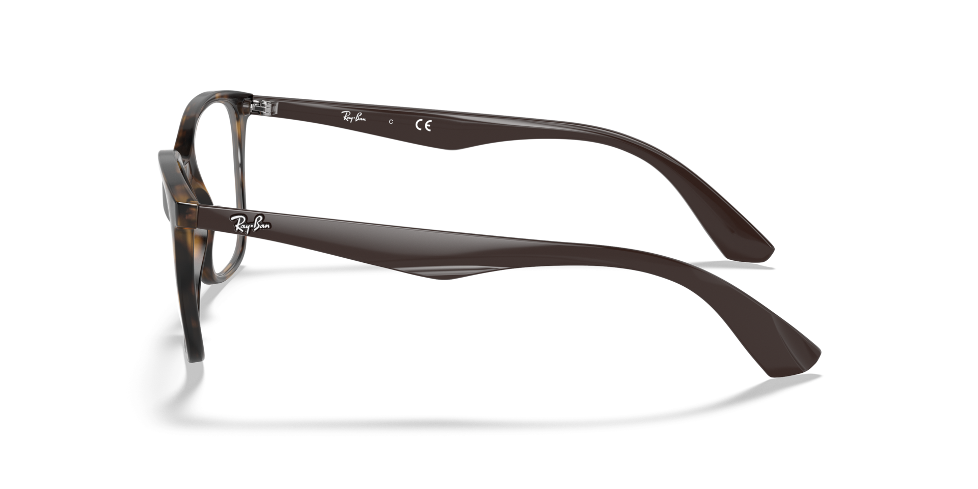 RB7066 Optics Havana PlasticEyeglass Frames for Glasses Direct, Side View