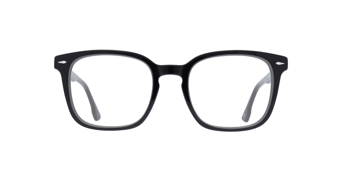 Scout Unisex Black Square Acetate Eyeglasses Online - Full Rim - Elijah