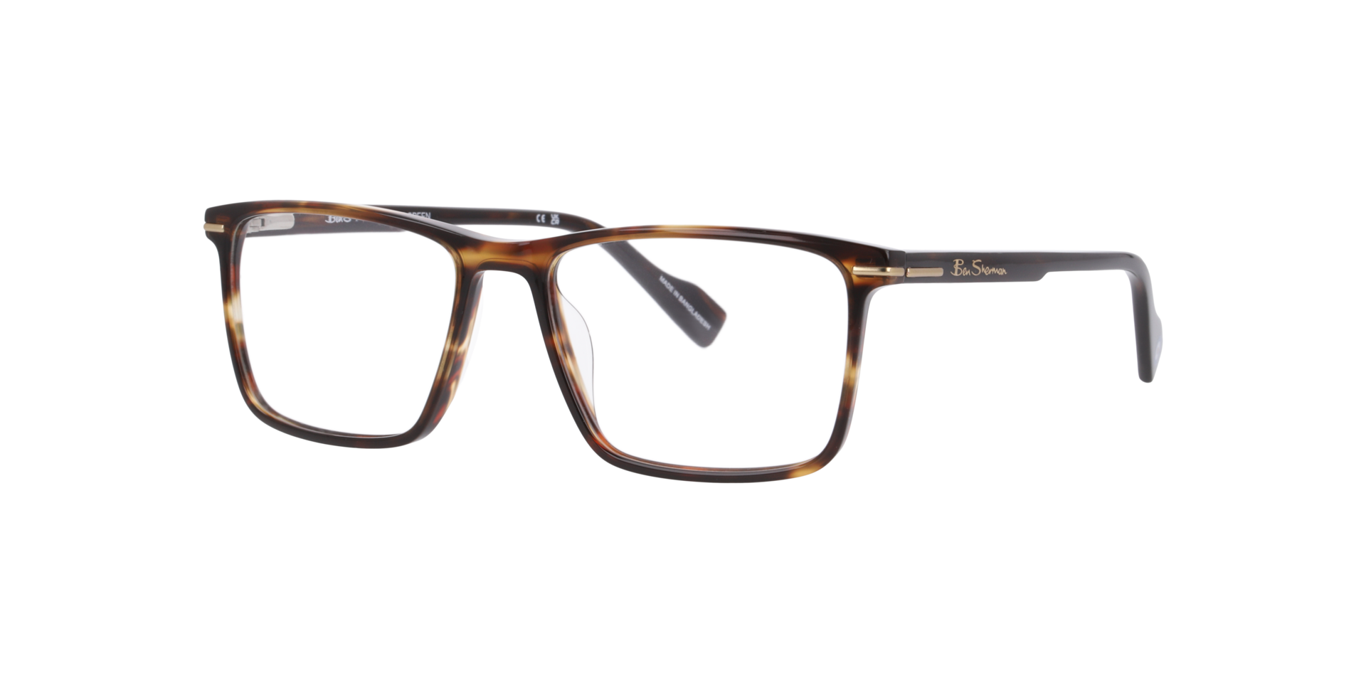 Bshigh Brown AcetateEyeglass Frames for Glasses Direct, Angle View