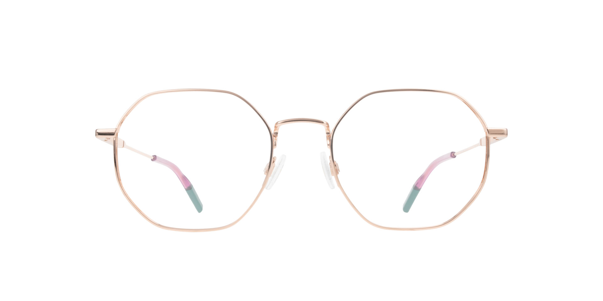 TJ 0096 Gold MetalEyeglass Frames for Glasses Direct, Front View