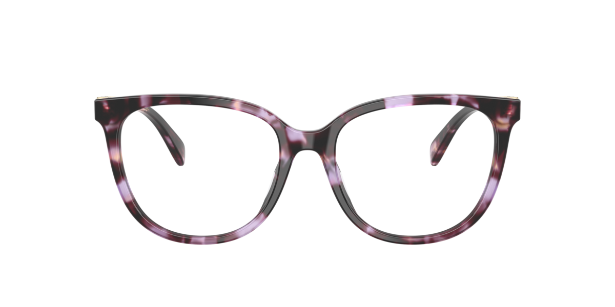 Coach Women's Purple Tortoise Square Acetate Eyeglasses Online - Full Rim - Hc6260u