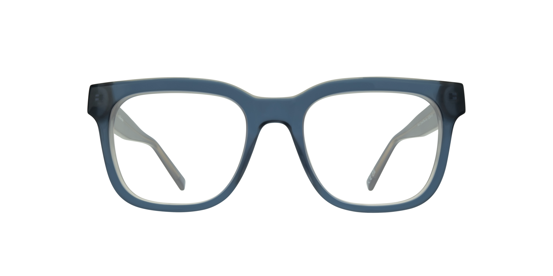 Kami Crystal Blue Grey AcetateEyeglass Frames for Glasses Direct, Front View
