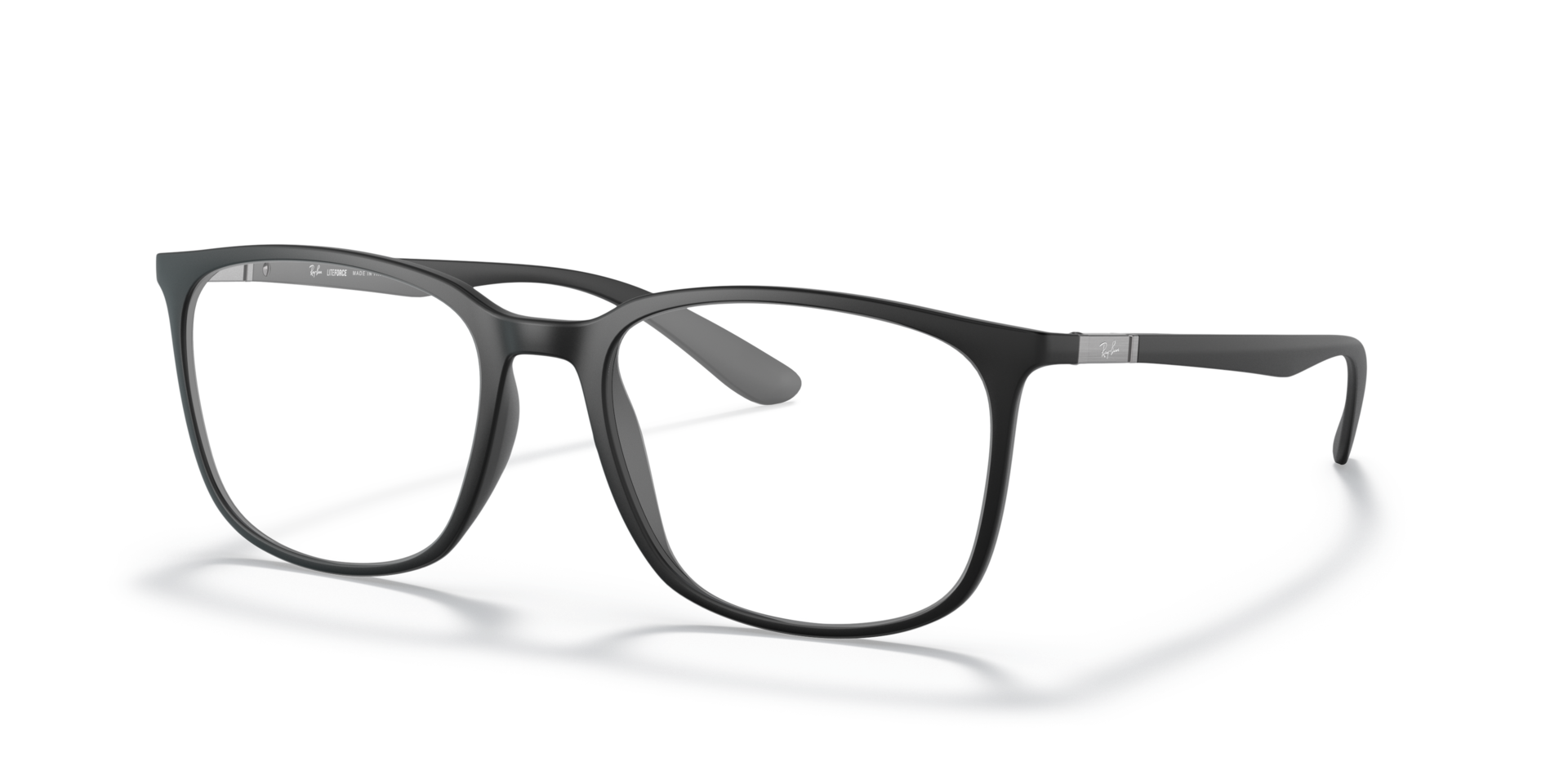 RB7199 Optics Liteforce Black PlasticEyeglass Frames for Glasses Direct, Angle View