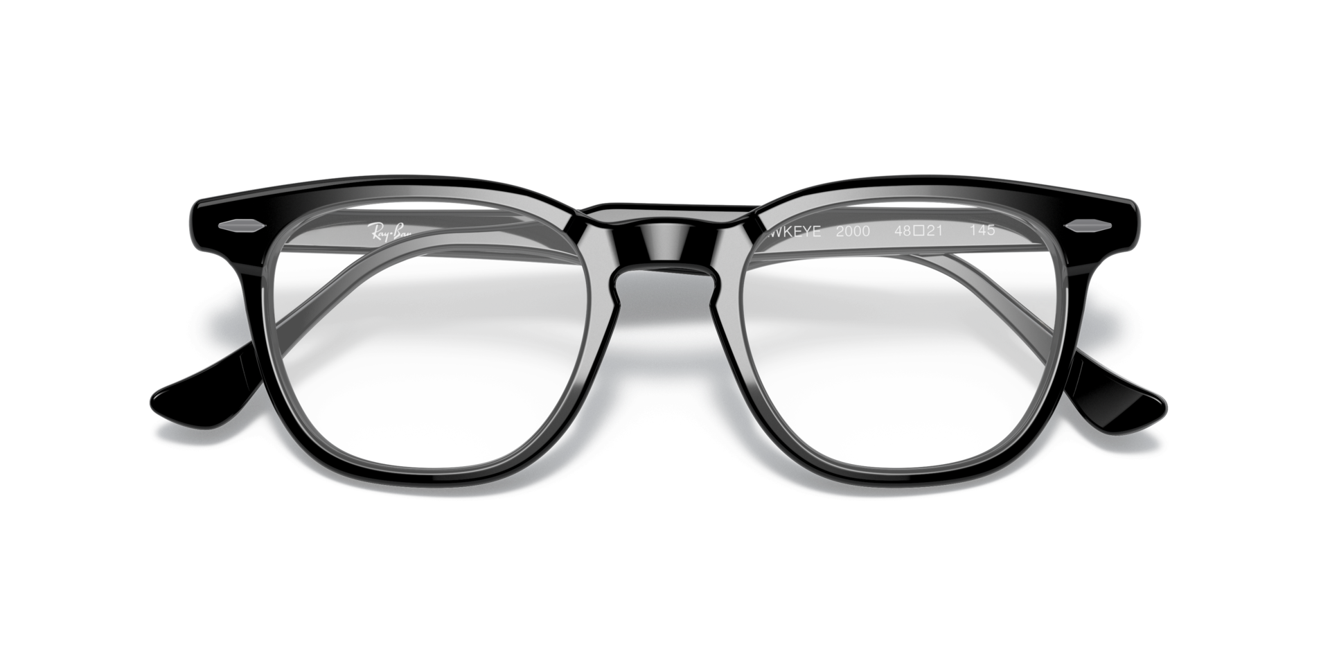 Hawkeye Optics Black AcetateEyeglass Frames for Glasses Direct, Closed View