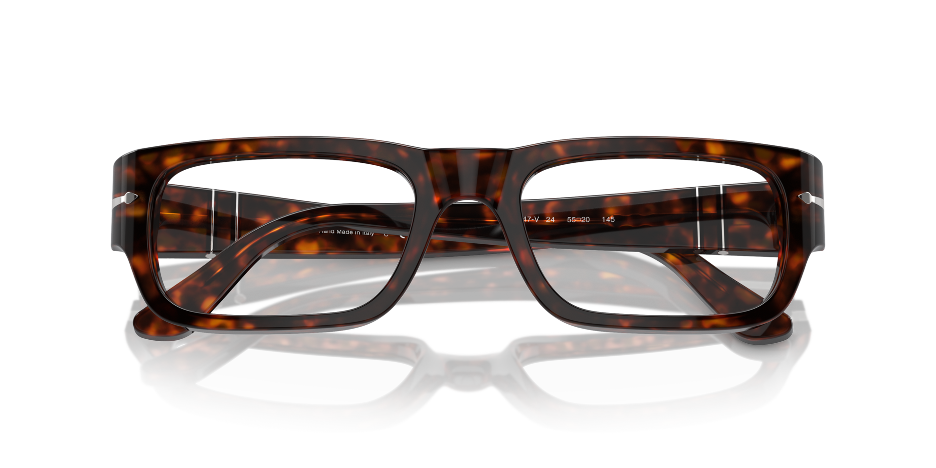 PO3347V Havana AcetateEyeglass Frames for Glasses Direct, Closed View
