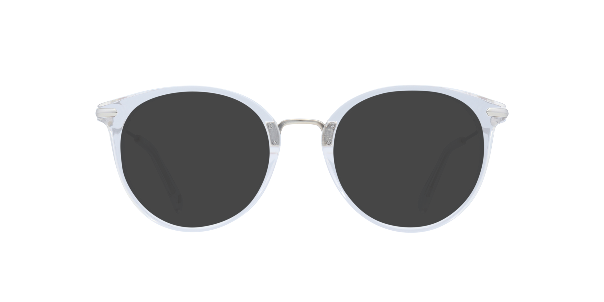 Bow Shiny Crystal & Silver AcetateEyeglass Frames for Glasses Direct, with Tinted Lenses