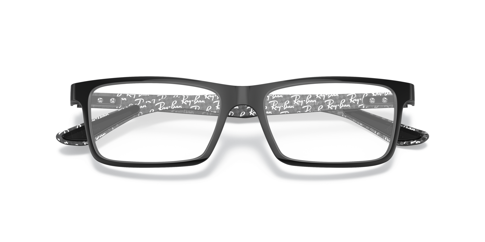 RB8901 Optics Black PlasticEyeglass Frames for Glasses Direct, Closed View