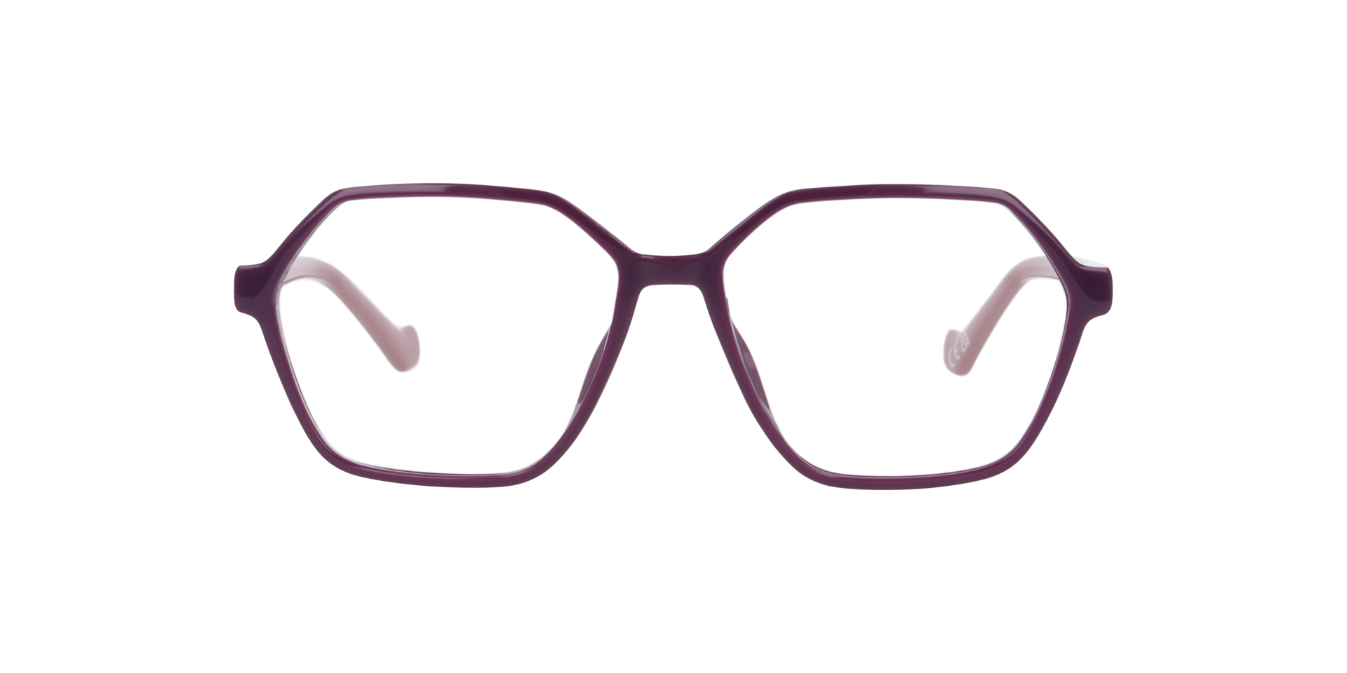 Madeline Purple PlasticEyeglass Frames for Glasses Direct, Front View
