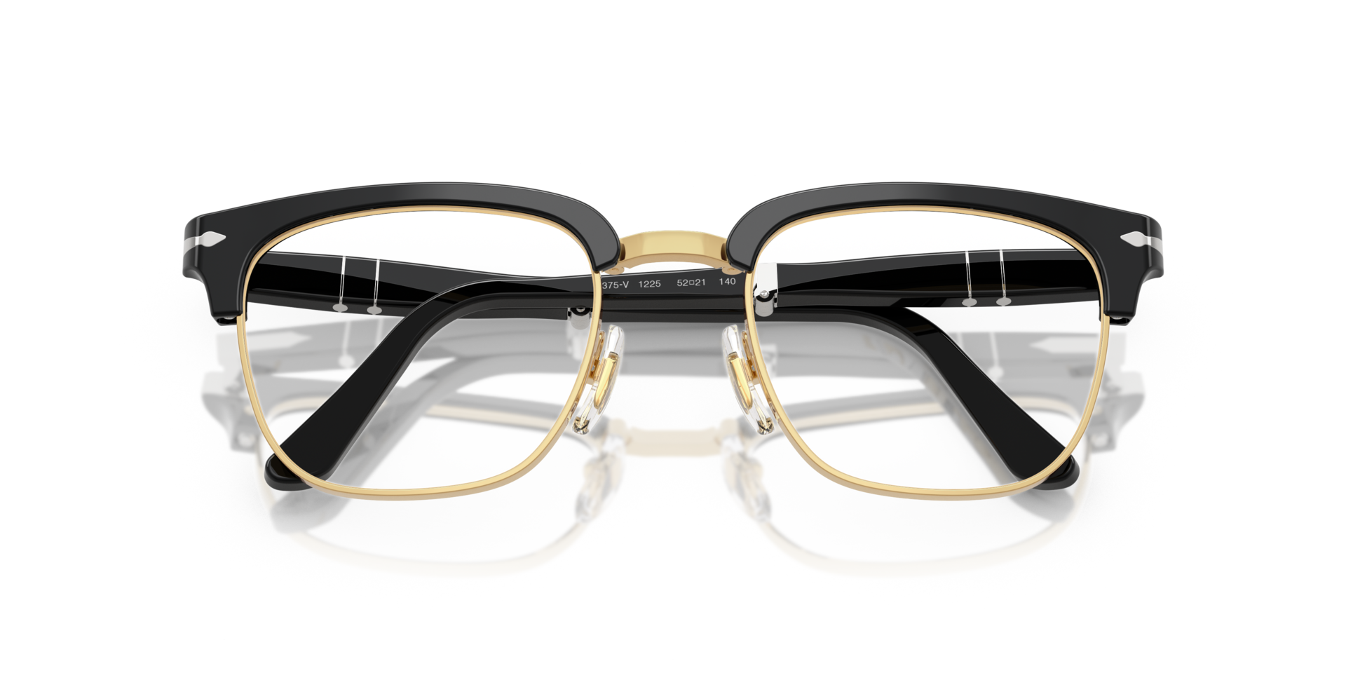 PO3375V Black AcetateEyeglass Frames for Glasses Direct, Closed View