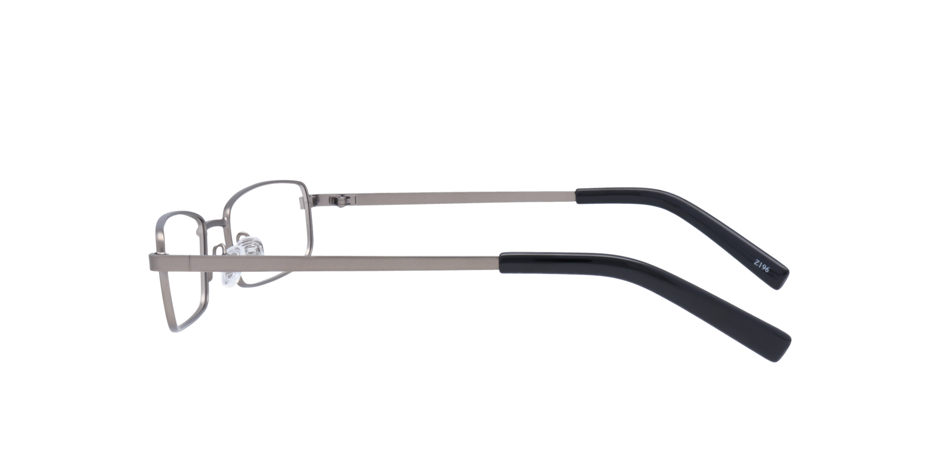 Gordan Matte Gunmetal MetalEyeglass Frames for Glasses Direct, Side View