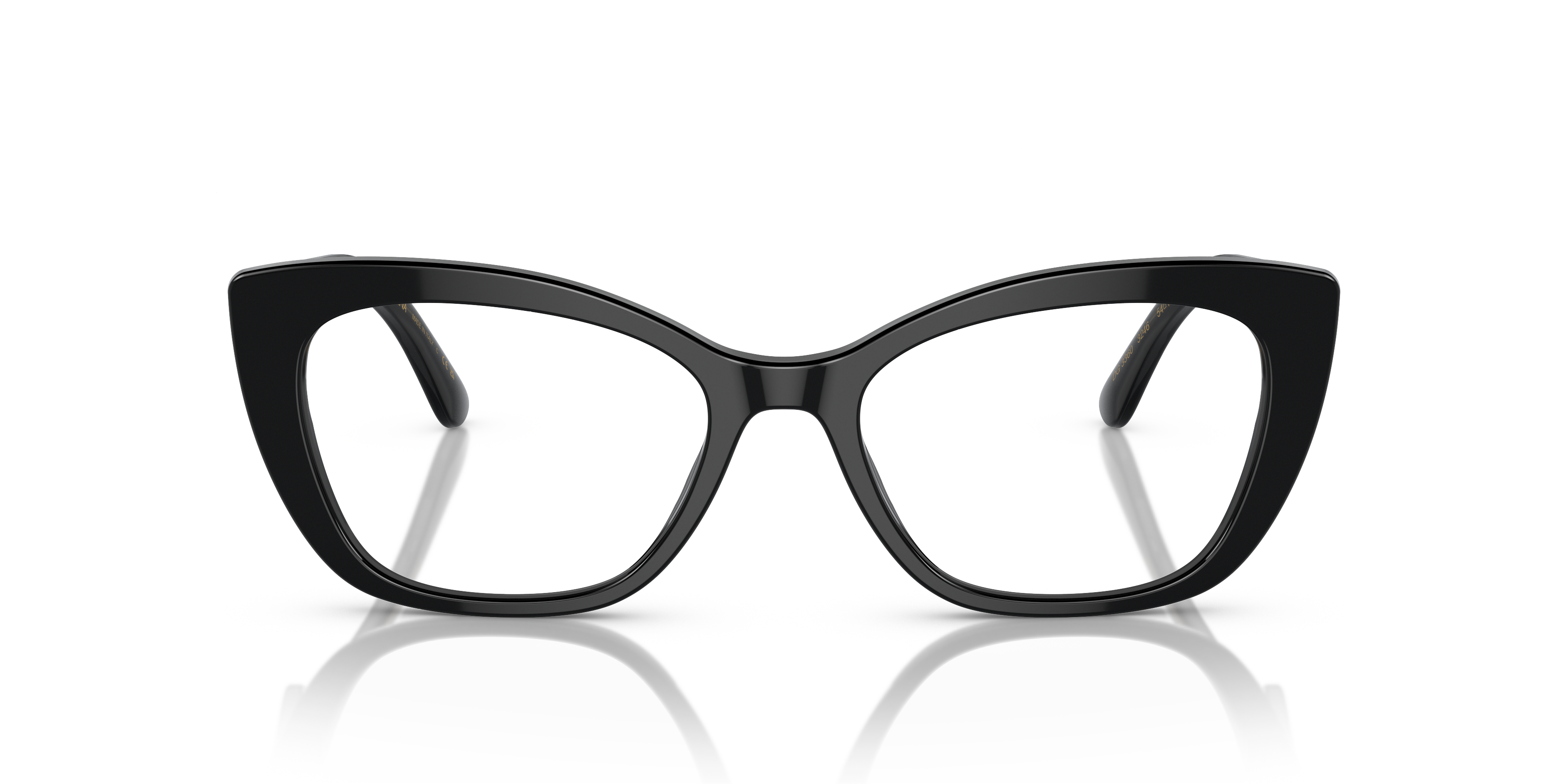 DG3360 Black & Transparent Grey AcetateEyeglass Frames for Glasses Direct, Front View