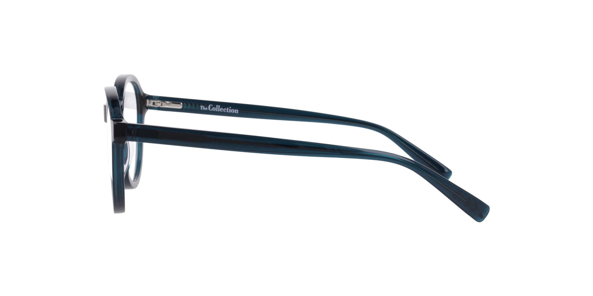 Marley Crystal Dark Blue AcetateEyeglass Frames for Glasses Direct, Side View