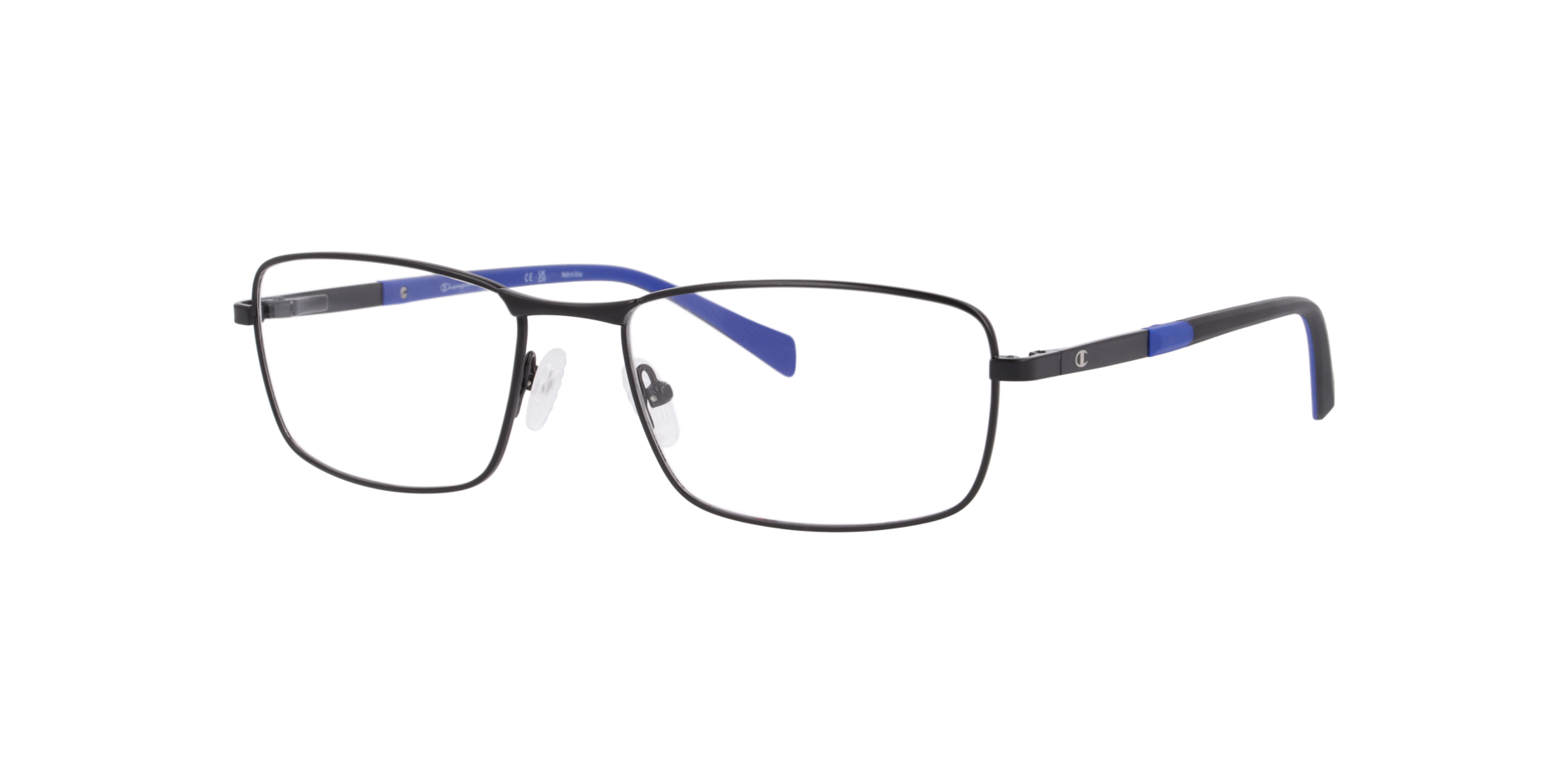 Cu4011 Black MetalEyeglass Frames for Glasses Direct, Angle View