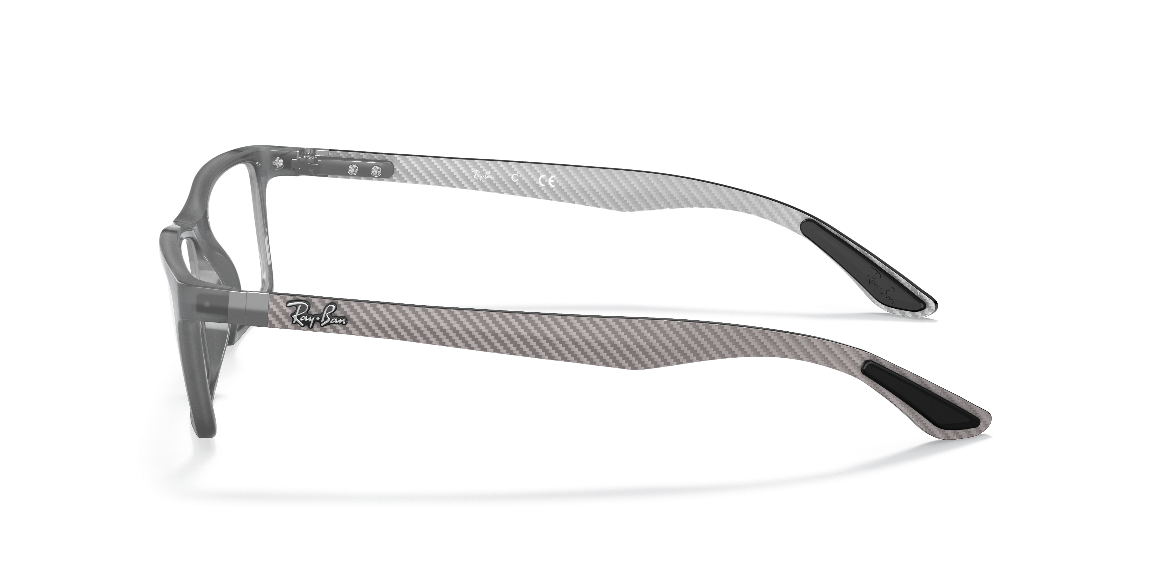 RB8901 Grey PlasticSunglass Frames for Glasses Direct, Side View