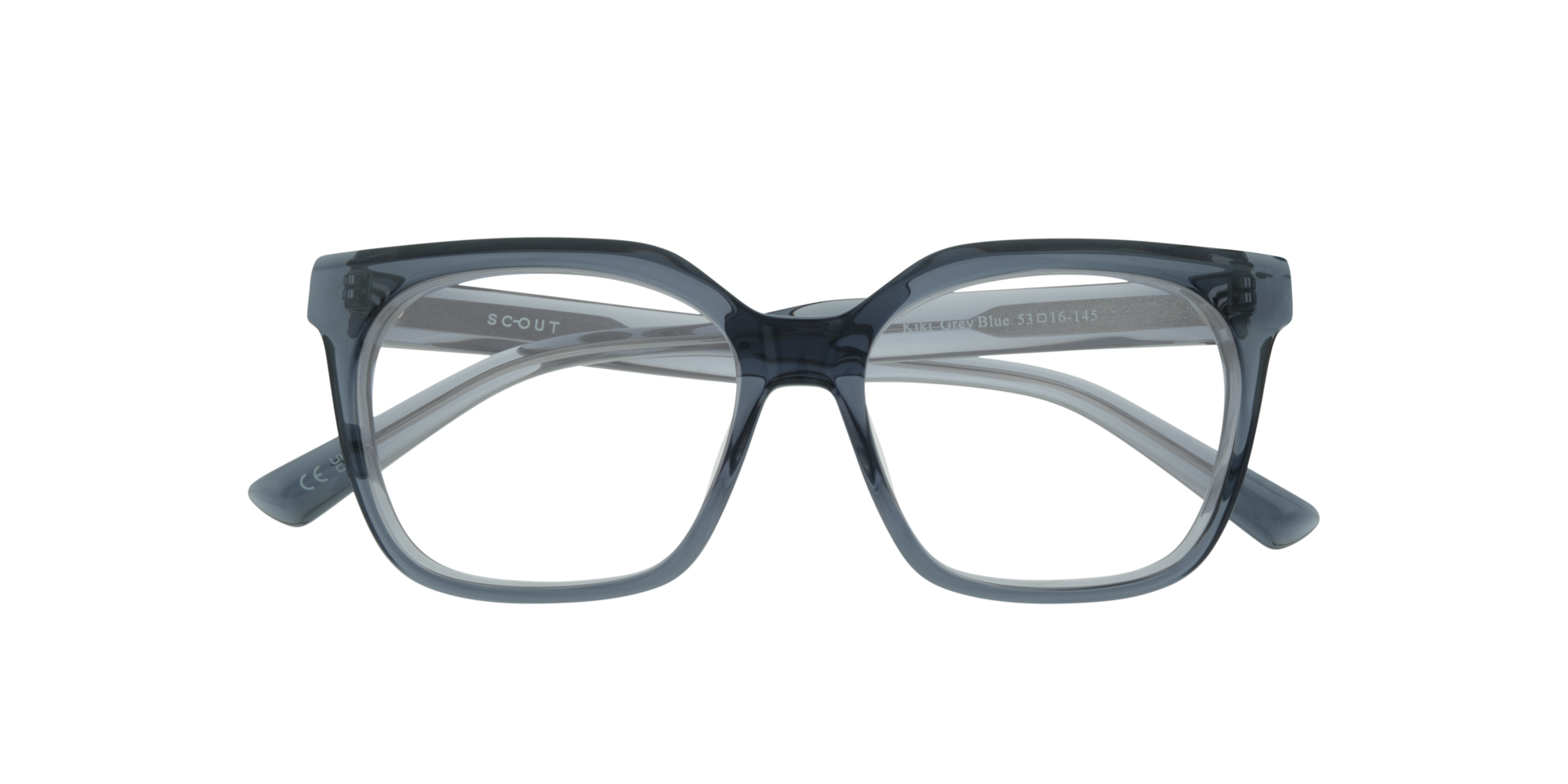 Kiki Grey Blue AcetateEyeglass Frames for Glasses Direct, Closed View